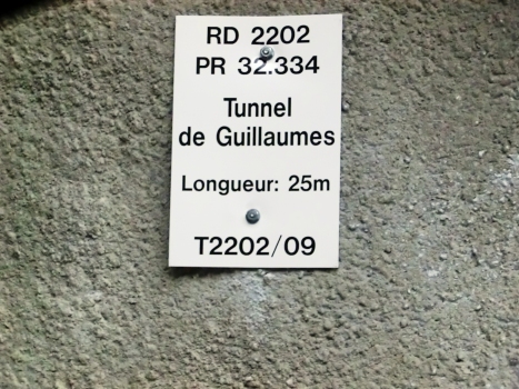 Guillaumes Tunnel northern portal plate