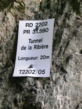 Ribiere Tunnel northern portal plate
