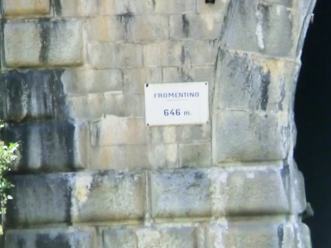 Fromentino Tunnel northern portal plate