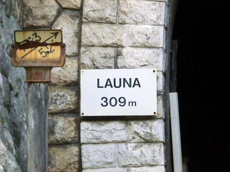 Launa Tunnel southern portal plate