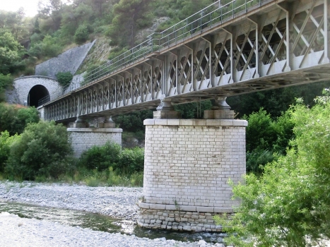 Paillon Bridge and Moulin de Cantaron Tunnel northern portal