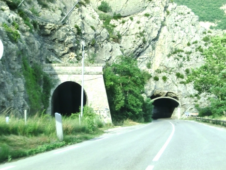 Saint-Benoît Railroad and Road Tunnel western portals