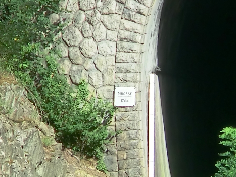 La Ribosse Tunnel western portal plate