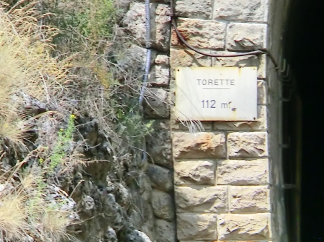 Torette Tunnel southern portal plate
