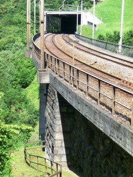 Intschireuss Bridge and Bristen Tunnel southern portal