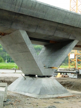 Monte Ceneri basis Tunnel northern access Viaducts under construction