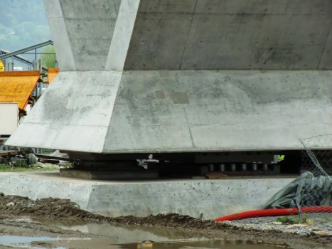 Monte Ceneri basis Tunnel northern access Viaducts under construction