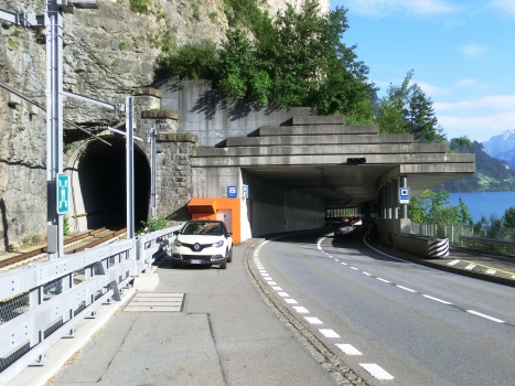 Oelberg rail and road Tunnels northern portals