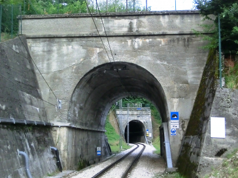 Mostizzolo IV Tunnel and, in the back, Mostizzolo III Tunnel western portals