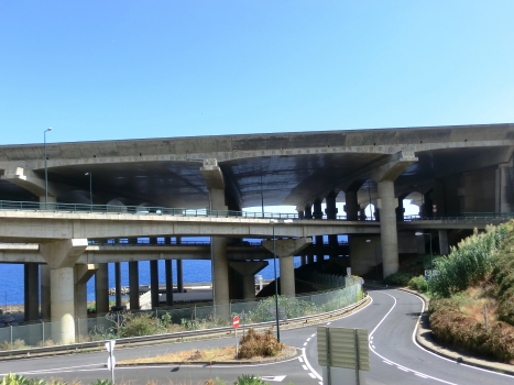 Landebahnbrücke am Flughafen Madeira