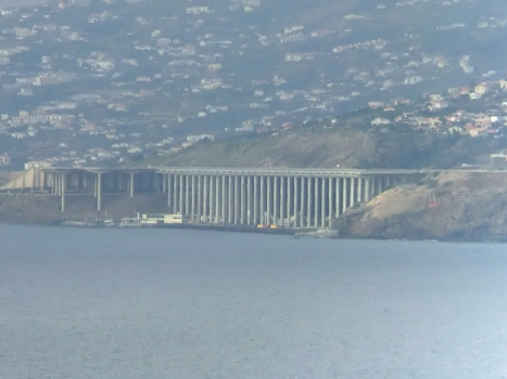 Madeira airport runway bridge