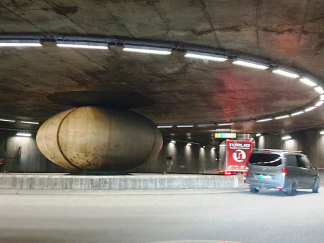 Roundabout between Hamburgstrøm Tunnel and Bragernes Tunnel