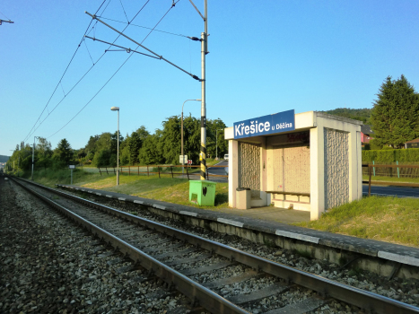 Bahnhof Křešice u Děčína