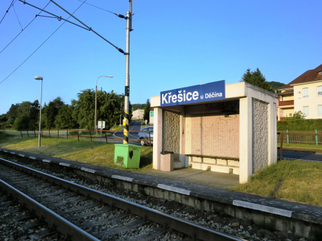 Bahnhof Křešice u Děčína