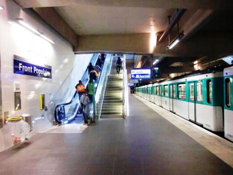 Aubervilliers Front Populaire Metro Station