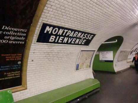 Montparnasse - Bienvenüe Metro Station, line 13 platform