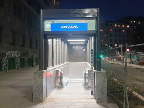 Metrobahnhof Coni Zugna