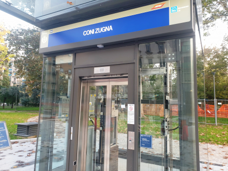 Metrobahnhof Coni Zugna