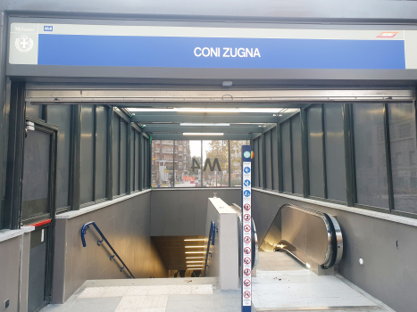 Metrobahnhof Coni Zugna