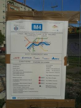 Gelsomini Metro Station info panel