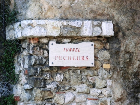 Tunnel Pêcheurs southern portal plate