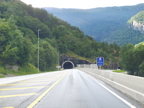 Selta Tunnel eastern portal and, on the right, Seltun Tunnel southern portal