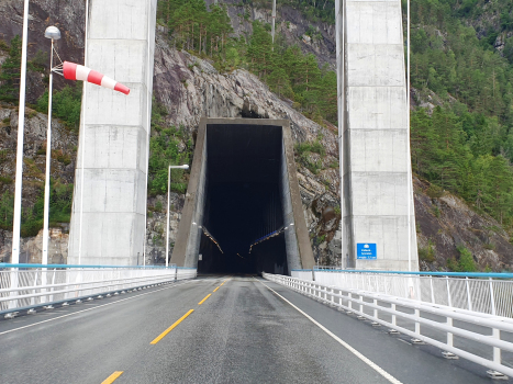 Hardanger Bridge and Vallavik Tunnel southern portal