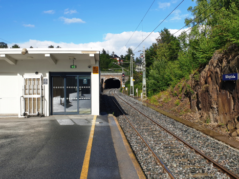 Billingstad Tunnel and Billingstad Station