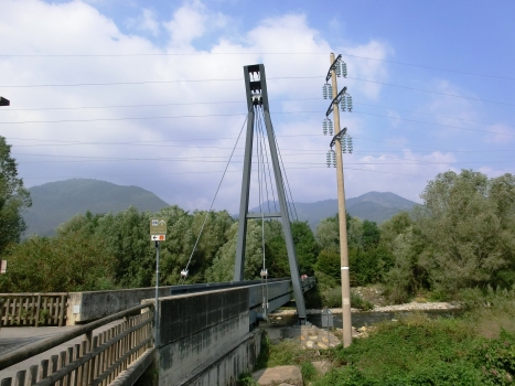 Nembro Footbridge across Serio river