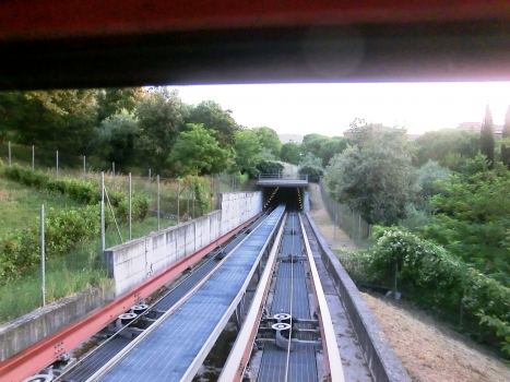 Madonna Alta Minimetrò Tunnel eastern portal