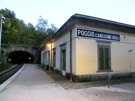 Poggio-Careggine-Vagli Station and Capriola 1 Tunnel northern portal