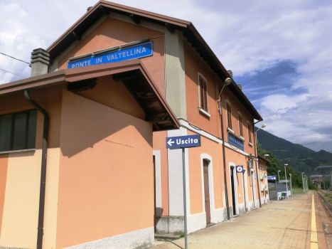 Bahnhof Ponte in Valtellina