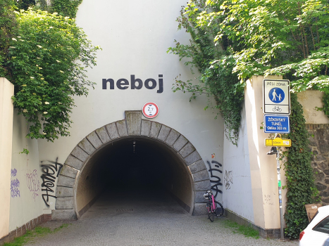 Žižkov tunnel northern portal