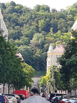 Žižkov tunnel northern portal