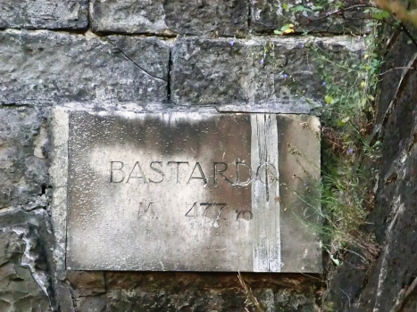 Bastardo Tunnel eastern portal plate
