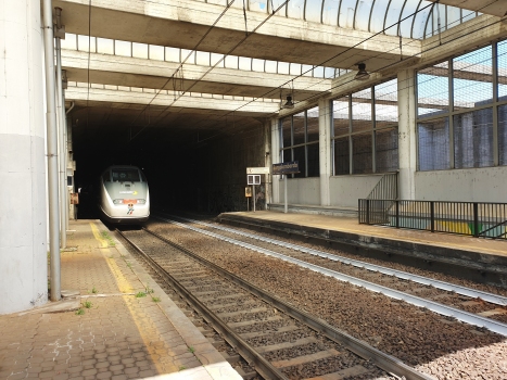Borgolombardo Station and Borgolombardo Tunnel southern portal