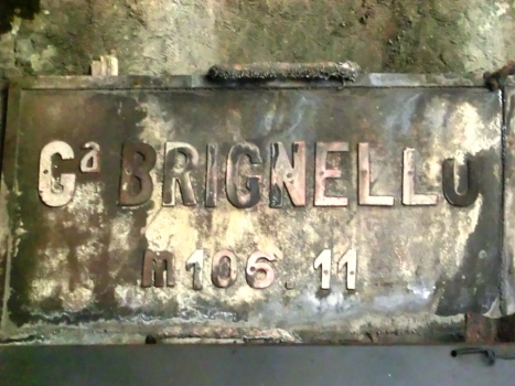 Brignello south Tunnel eastern portal original plate