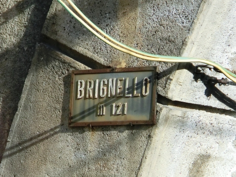 Brignello north Tunnel western portal plate