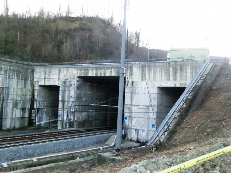 (from left to right) Caprenne Tunnel northern portal, Tasso Tunnel eastern portal and Talleto Tunnel northern portal