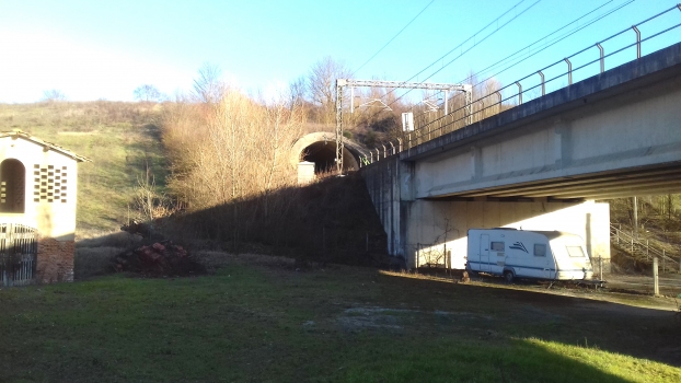 Crepacuore Viaduct and Casanova Tunnel western portal