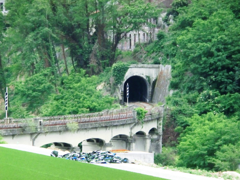Cervo Railroad Bridge and Cervo Tunnel northern portal
