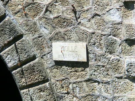 Colle Tunnel southern portal plate