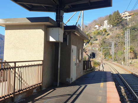 Colmegna Station and Colmegna Tunnel southern portal
