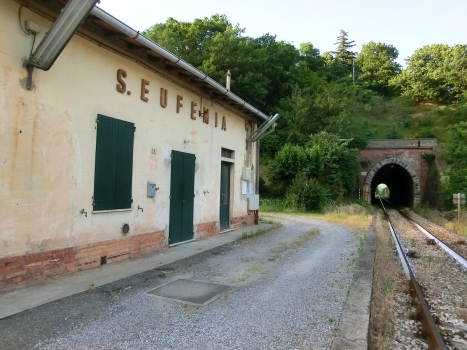 Cò Tunnel southern portal and old Sant'Eufemia Station