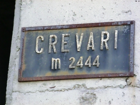 Crevari Tunnel western portal plate