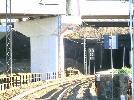 Dei Pini Tunnel northern portal, Stura 5 Bridge and, above, A26 Curli Viaduct