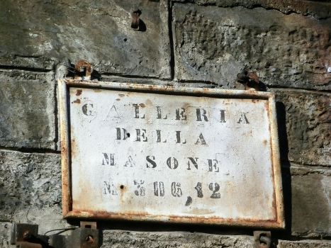 Della Masone Tunnel southern portal original plate