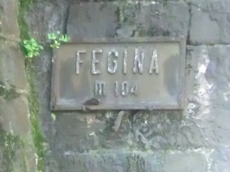 Fegina south Tunnel western portal plate