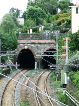 Figari Tunnel (on the left) and Quattrocchi De Franchi Tunnel eastern portals