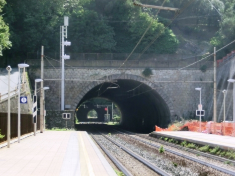 Gioia Tunnel eastern portal: San Sebastiano Tunnel eastern portal in the back